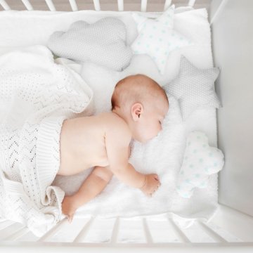 Baby in a crib